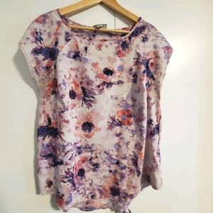 Ava & Viv Floral Watercolor Top